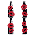 4个瓶子 八个口红/吻痕是什么成语