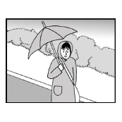 看图猜成语一个女人打着伞答案是什么？