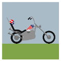 疯狂猜图摩托车上有美国国旗答案