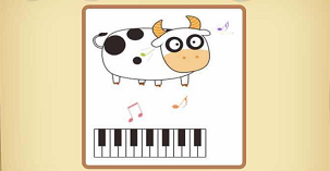 奶牛和音符和琴键是什么成语答案