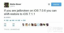 ios7.0.6_越狱大神称iOS7.0.6越狱用户可升级iOS7.1.1