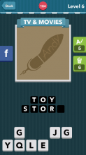 Shoe print with the name Andy on it.|TV&Movies|icomania answe
