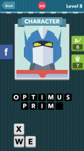 Blue and silver helmet with yellow eyes.|Character|icomania a