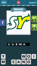 White, Green, and yellow S  &  Y.|Brand|icomania answers|icom