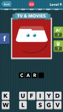Red bumper with eyes and smile.|TV&Movie|icomania answers|ico