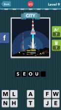 Eifferl tower, shiny lights, colored buildings.|City|icomania