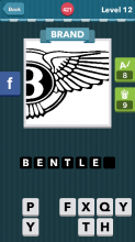 The side of a wing with a B in the middle|Brand|icomania answ