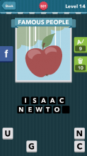 A red apple falling from the sky.|Famous People|icomania answ