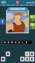 A buff man flexing in front of the clouds.|Character|icomania