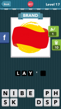 A yellow circle and a red label|Brand|icomania answers|icoman