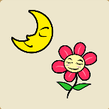 弯着的月亮和花朵都闭着眼睛打一成语是什么