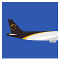 疯狂猜图飞机尾巴是紫黑色上面有黄色_品牌
