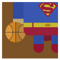 疯狂猜图穿着超人衣服的篮球运动员_名人明星