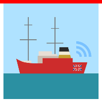 疯狂猜图一条红色的英国船在海上，上面有播音